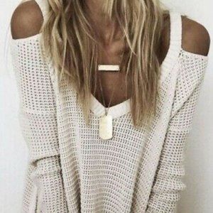 Free People Moonshine V-Neck Sweater
